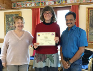 Nina with Dr N. Chandrasekaran and Yana Tomasovicova